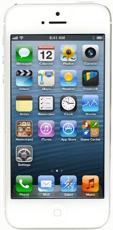 Смартфон Apple iPhone 5 64Gb White & Silver - Южно-Сахалинск