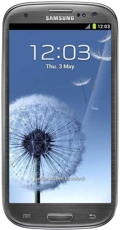 Смартфон Samsung Galaxy S3 GT-I9300 16Gb Titanium grey - Южно-Сахалинск